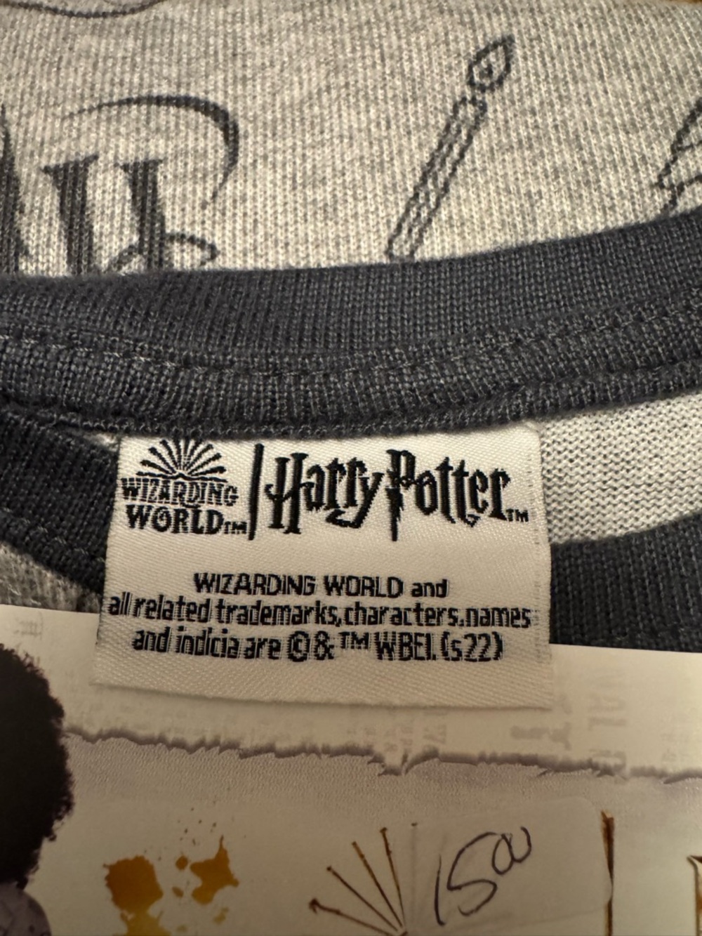 Wizarding World Harry Potter Women’s 2-Piece Cozy Pajama Set - Heather Gray XL - Picture 2 of 4